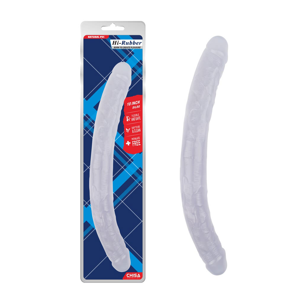 18-calowe dildo-przezroczyste