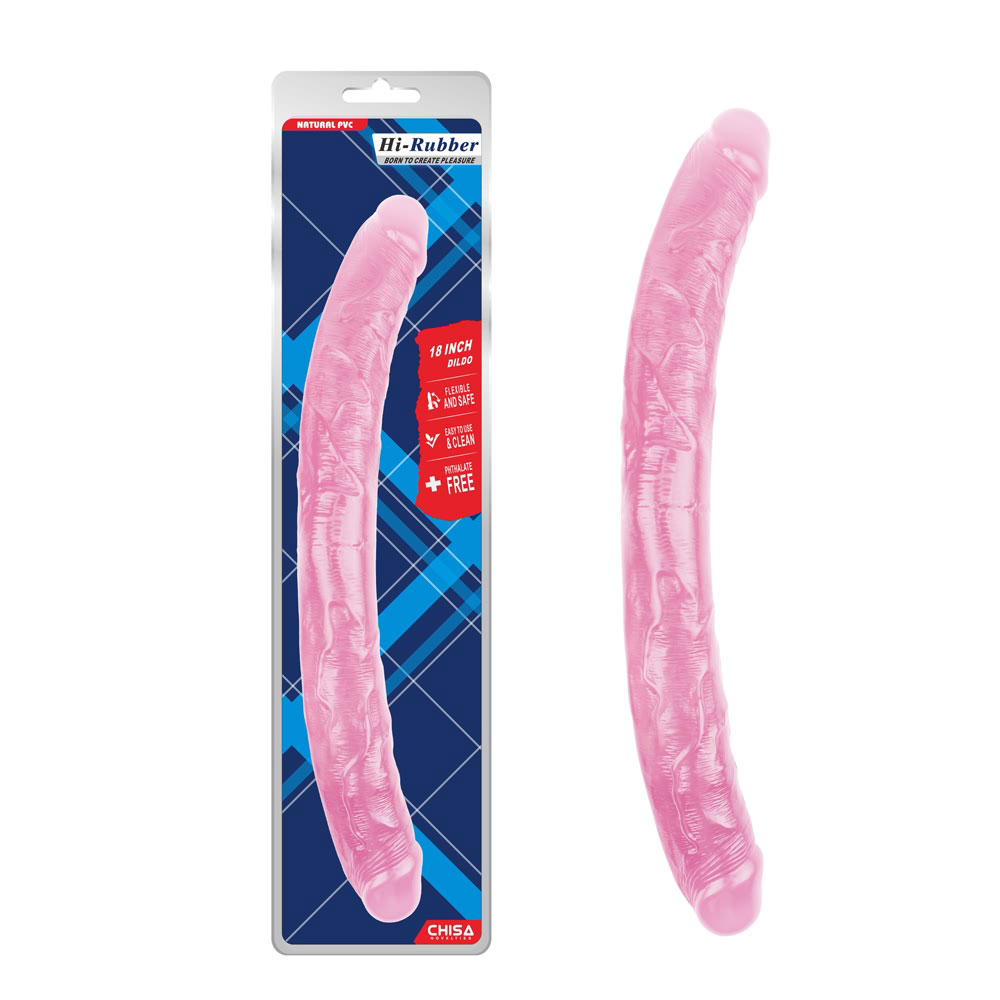18-calowe dildo-różowe