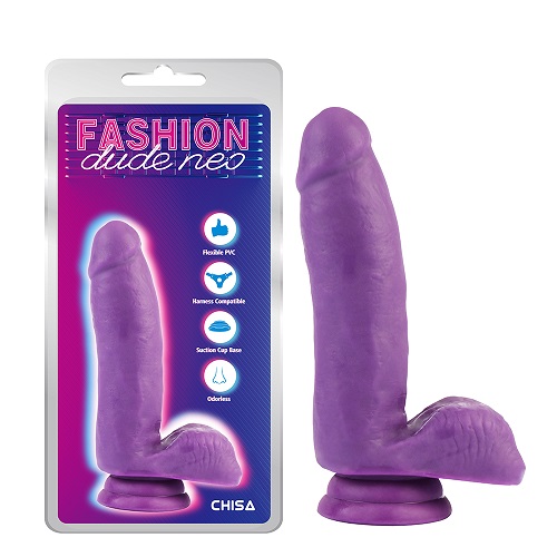 6,7-calowy penis o podwójnej gęstości w kolorze fioletowym