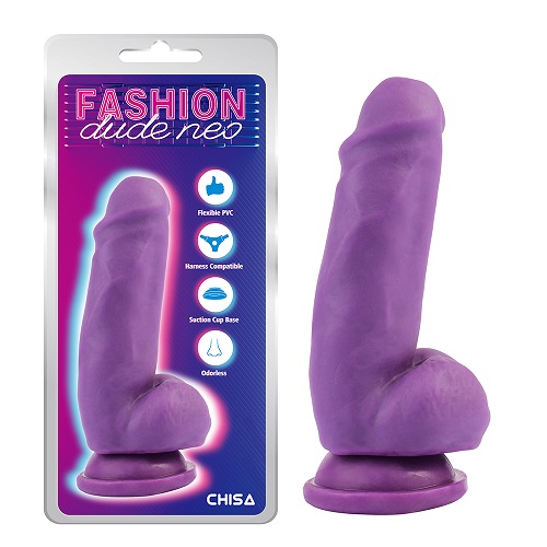 6,9-calowy penis o podwójnej gęstości w kolorze fioletowym