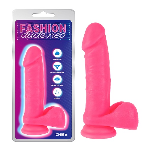 7,6-calowy penis o podwójnej gęstości w kolorze różowym