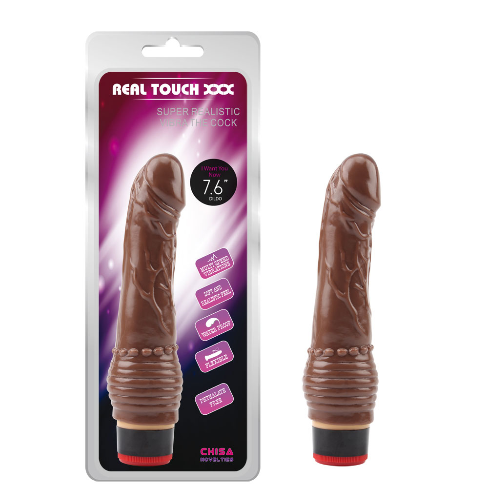 7.6” Vibe Cock-Brązowy