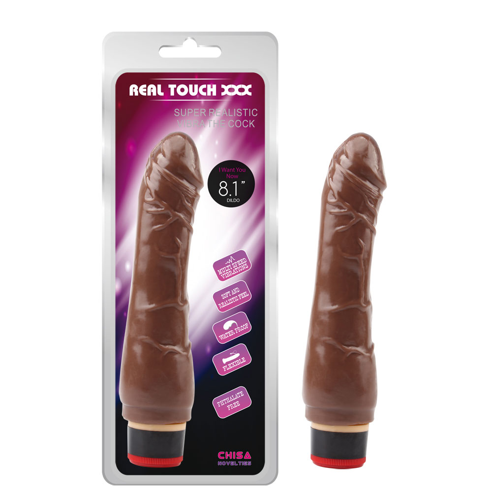 8,1” Vibe Cock-Brązowy