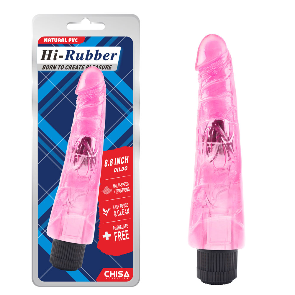8,8-calowy wibrujący dildo-różowy