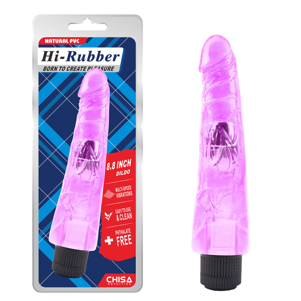 8,8-calowy wibrujący dildo-fioletowy