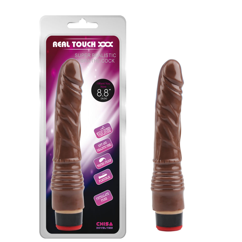 8.8” Vibe Cock-Brązowy