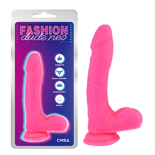 8-calowe dildo o podwójnej gęstości, różowe