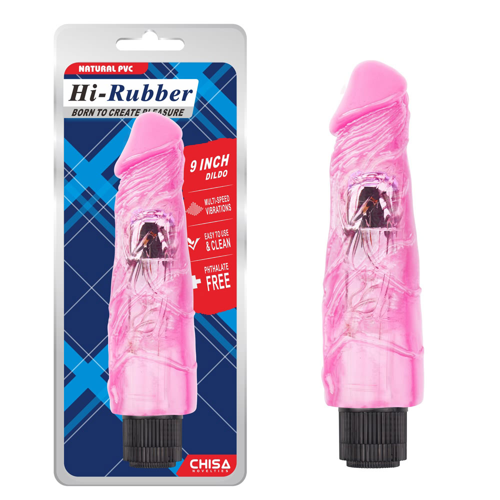 9-calowe dildo - różowe
