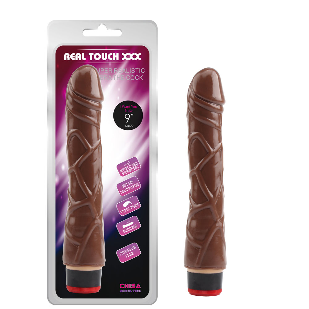 9” Vibe Cock-Brown No.1