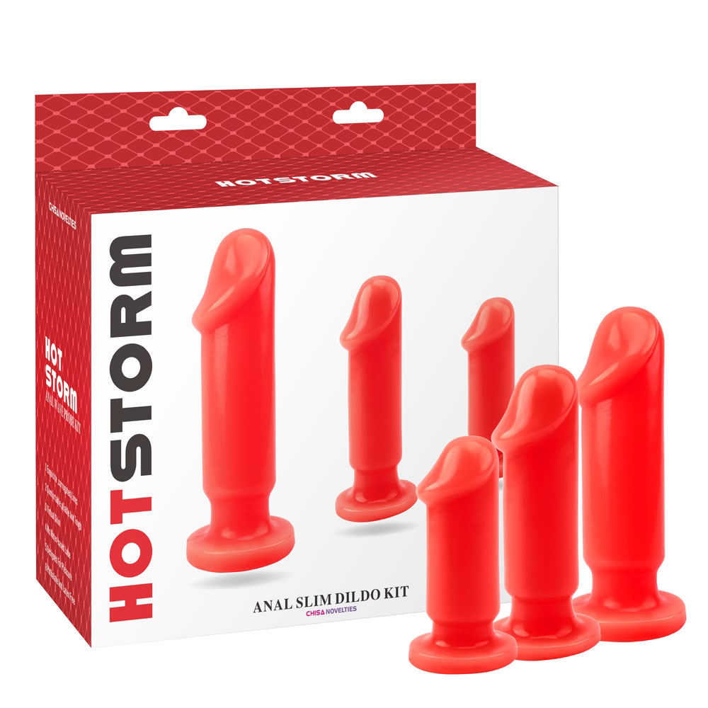 Zestaw do odbytu szczupłego dildo