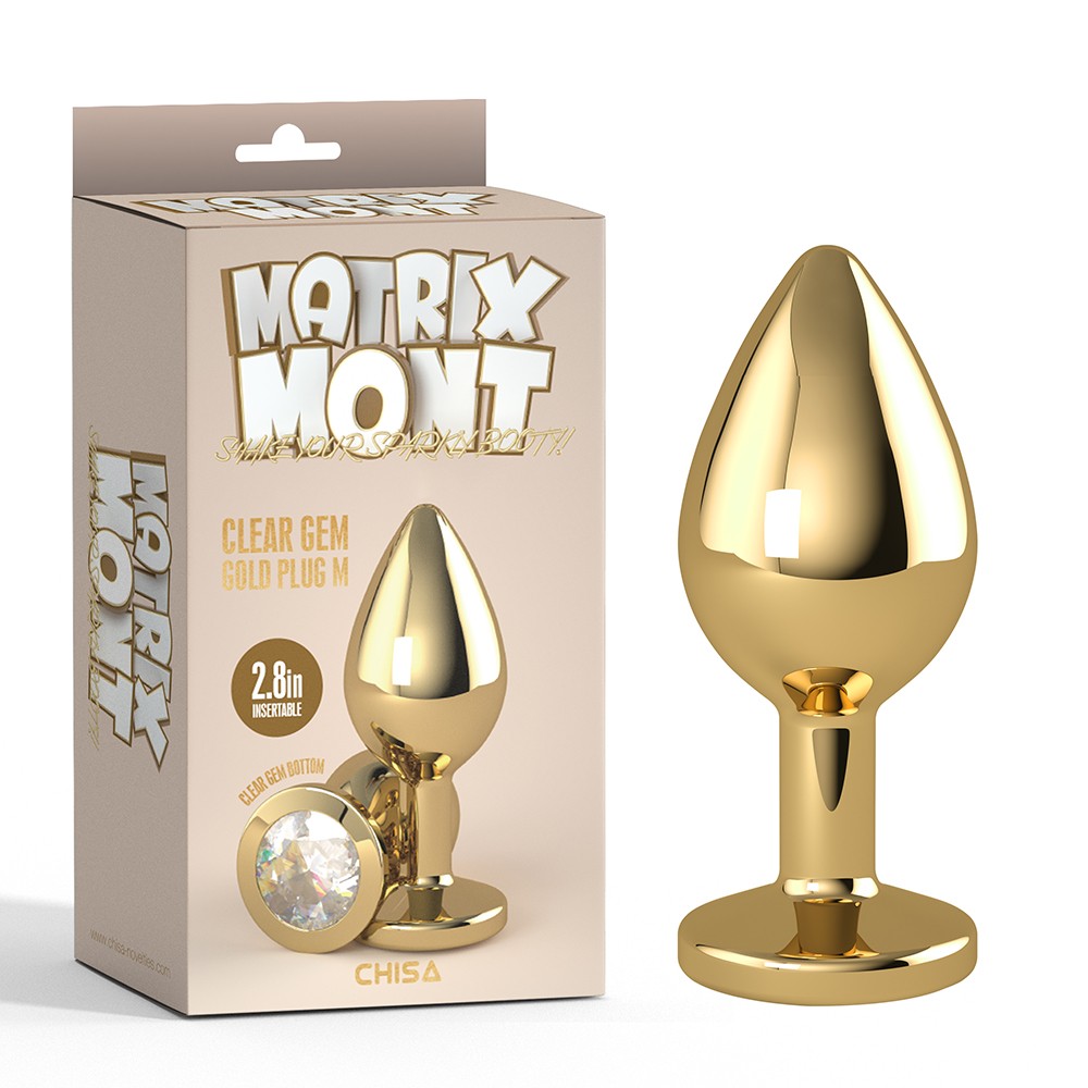 Wtyczka Clear Gem Gold M