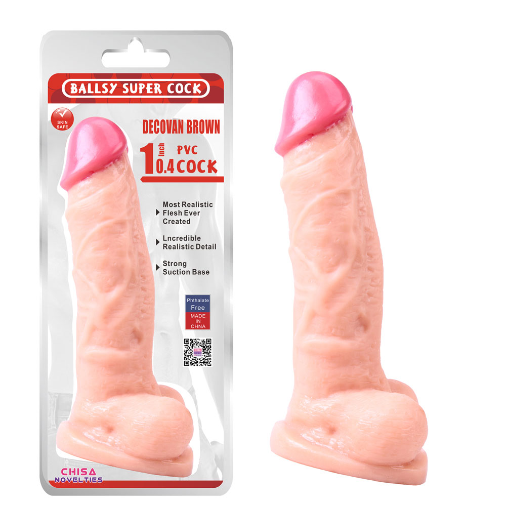DeCovan Brązowy 10.4 Dildo