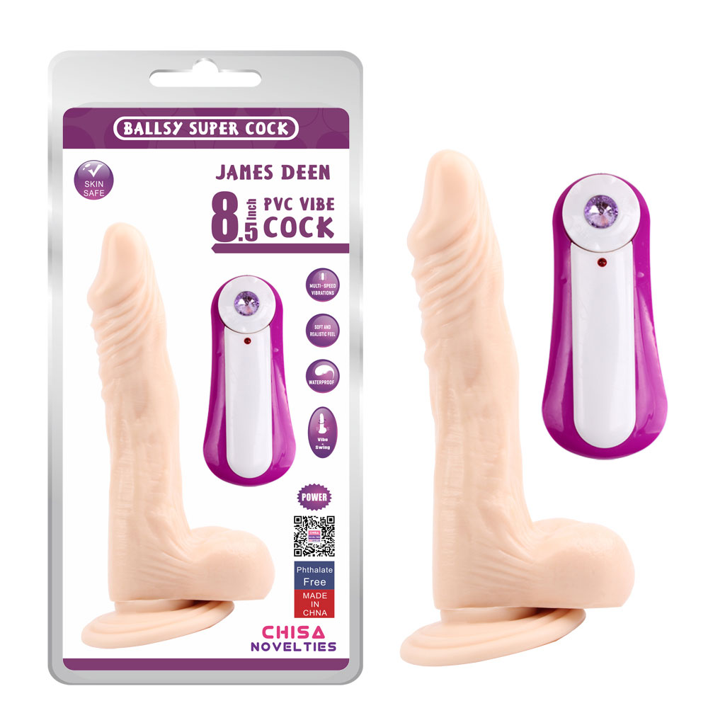 JAMES DEEN 8.5 Wibrujący Dildo-Ciało