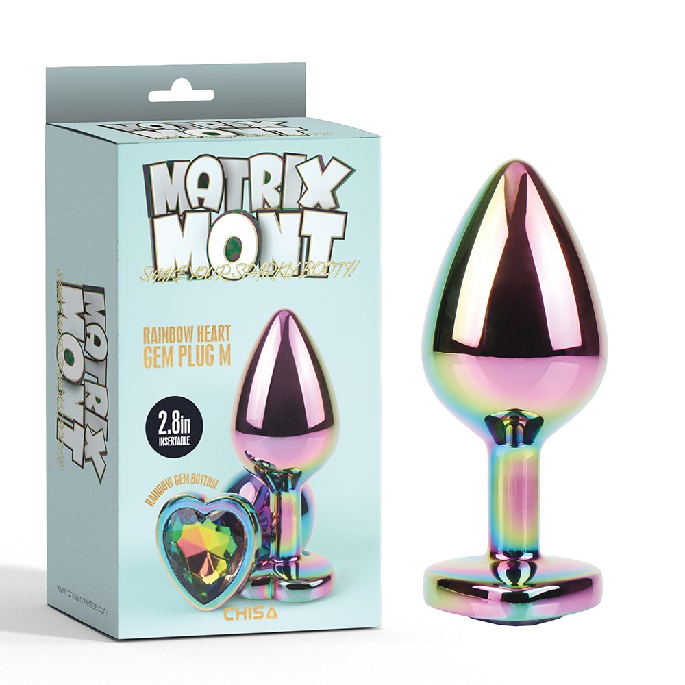 Wtyczka Rainbow Heart Gem M